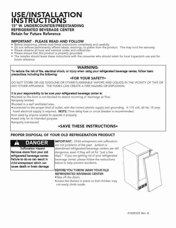 Viking Refrigerator VUAR153-page_pdf